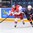 ST. CATHARINES, CANADA - JANUARY 08: Czech Republic's Kristyna Patkova #23 plays the puck past United States' Alex Gulstene #29 during preliminary round action at the 2016 IIHF Ice Hockey U18 Women's World Championship. (Photo by Francois Laplante/HHOF-IIHF Images)

